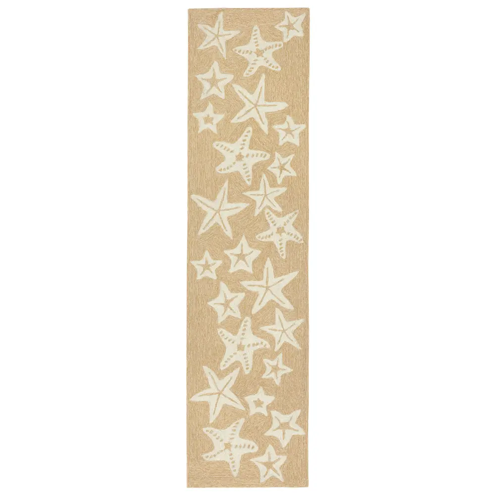 Liora Manne Capri Starfish Indoor/Outdoor Area Rug Neutral 2' x 5'
