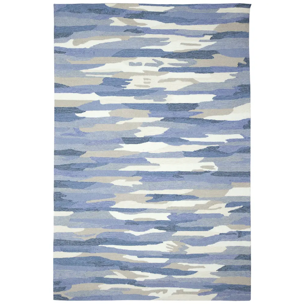 Liora Manne Capri Cloud Indoor/Outdoor Area Rug Soft Blue 3'6