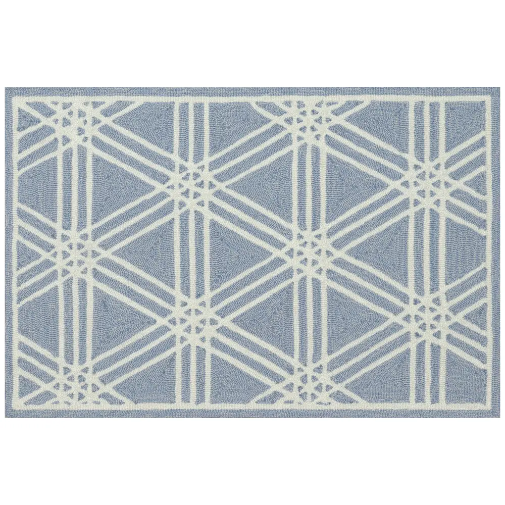 Liora Manne Capri Hex Indoor/Outdoor Area Rug Lt.blue 2' x 3'