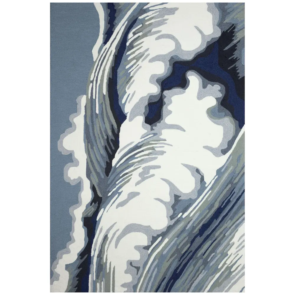 Liora Manne Capri Wave Indoor/Outdoor Area Rug Ocean 7'6