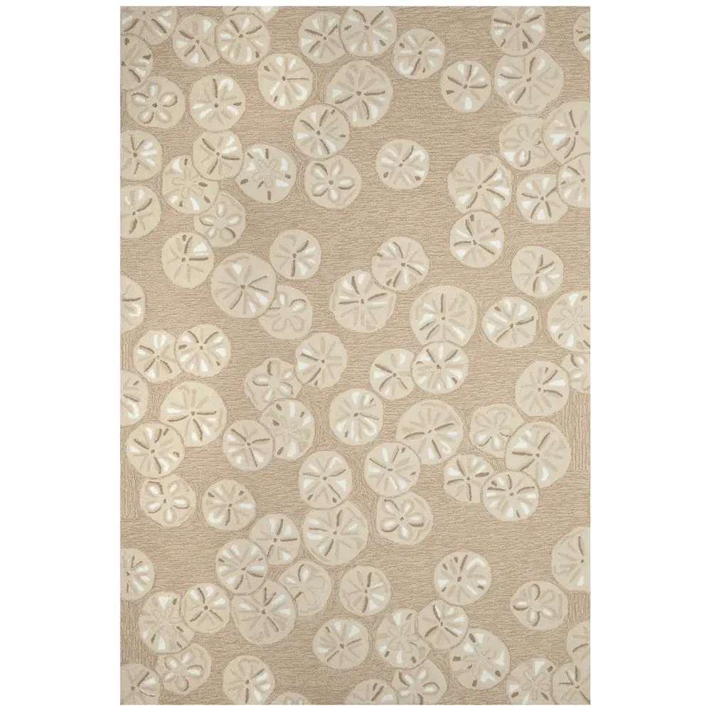 Liora Manne Capri Sea Biscuit Indoor/Outdoor Area Rug Natural 5' x 7'6