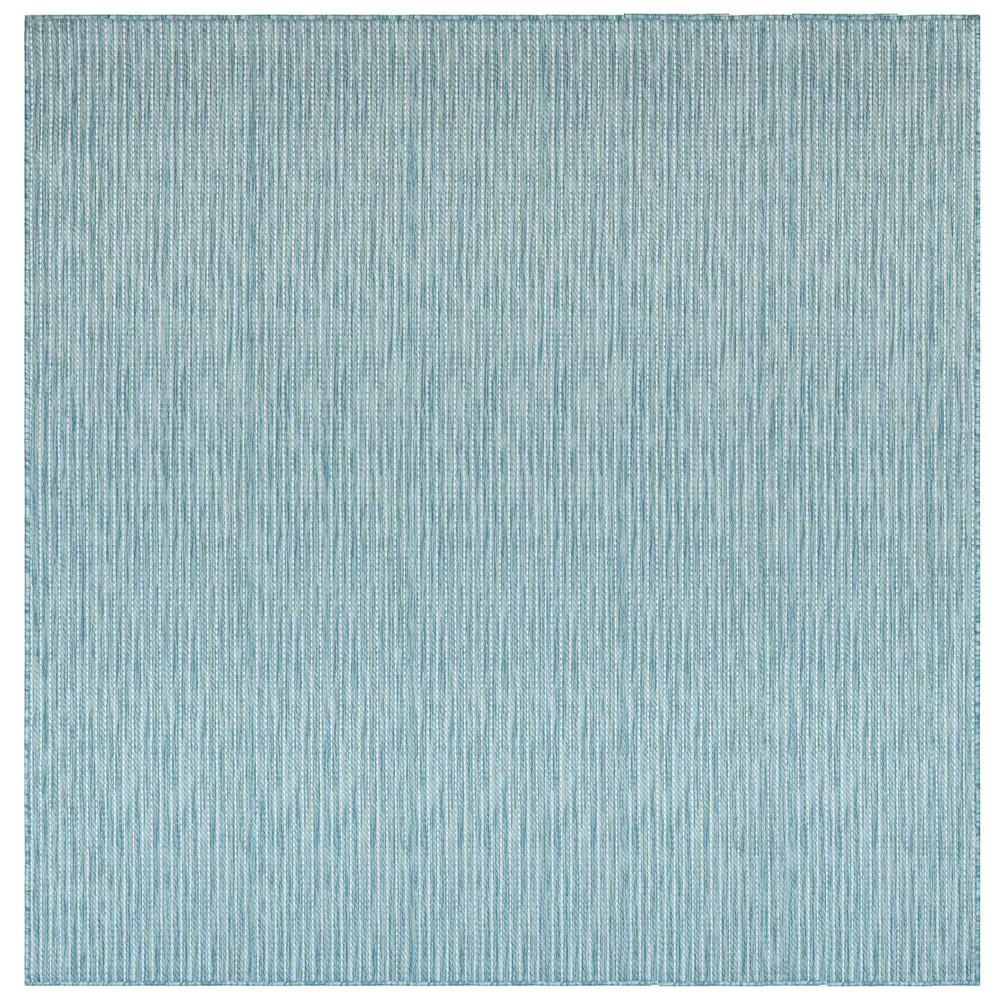 Liora Manne Carmel Texture Stripe Indoor/Outdoor Area Rug Aqua 7'10