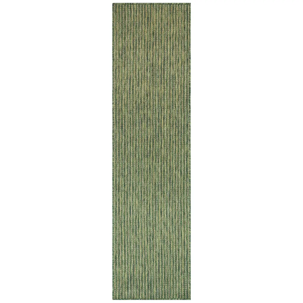 Liora Manne Carmel Texture Stripe Indoor/Outdoor Area Rug Green 1'11