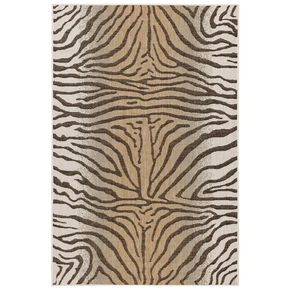 Liora Manne Carmel Zebra Indoor/Outdoor Area Rug Sand 3'3