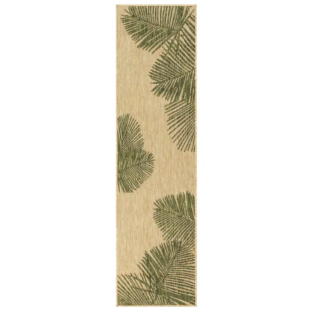 Liora Manne Carmel Palm Indoor/Outdoor Area Rug Green 1'11