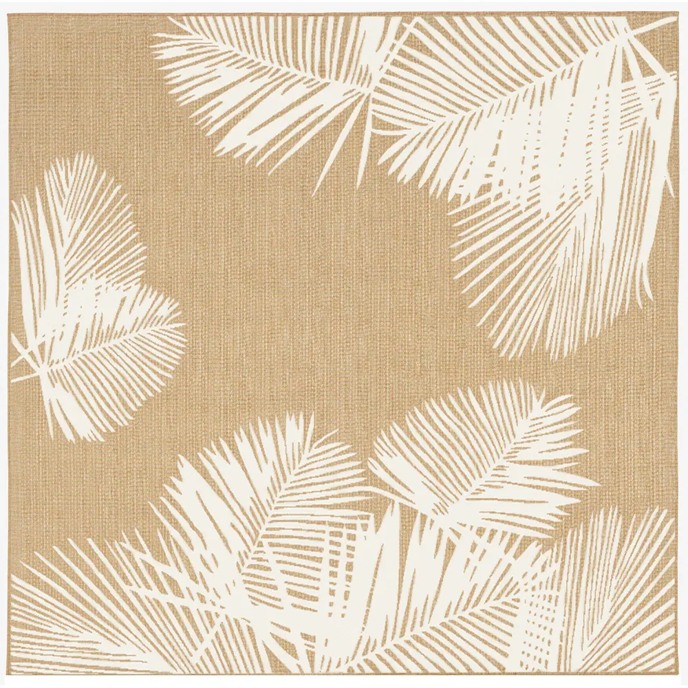 Liora Manne Carmel Palm Indoor/Outdoor Area Rug Sand 7'10