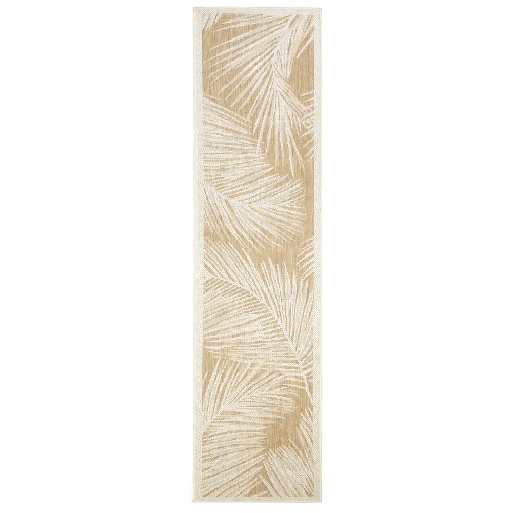 Liora Manne Carmel Fronds Indoor/Outdoor Area Rug Sand 1'11
