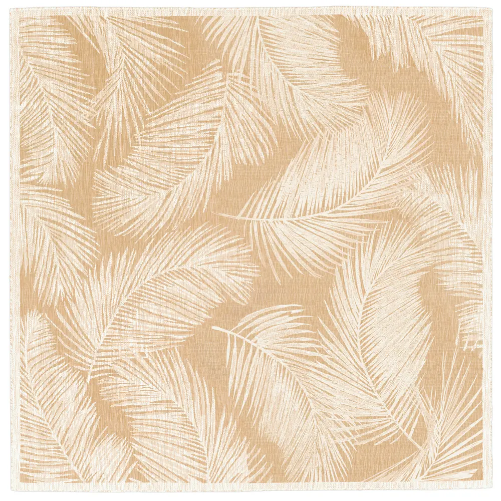 Liora Manne Carmel Fronds Indoor/Outdoor Area Rug Sand 7'10