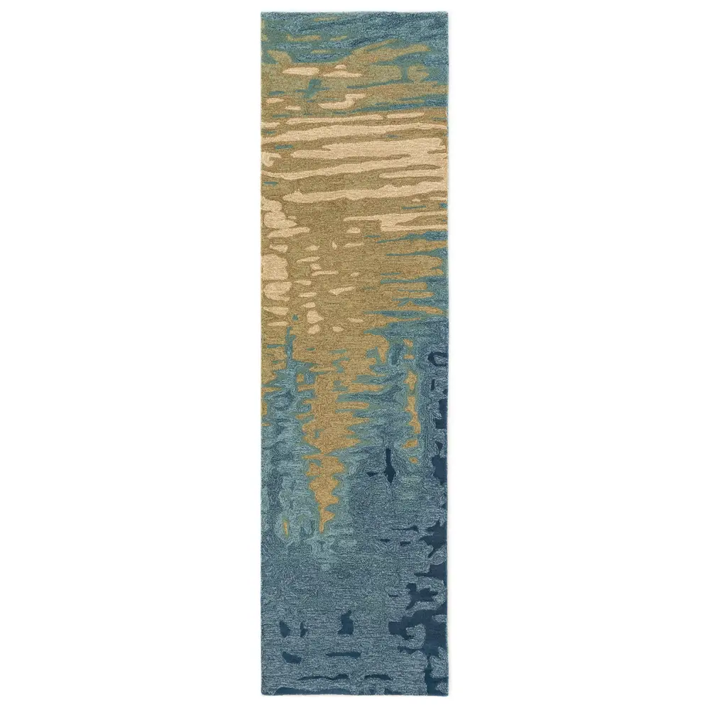 Liora Manne Corsica Reflection Indoor Area Rug Ocean 2' x 7'6