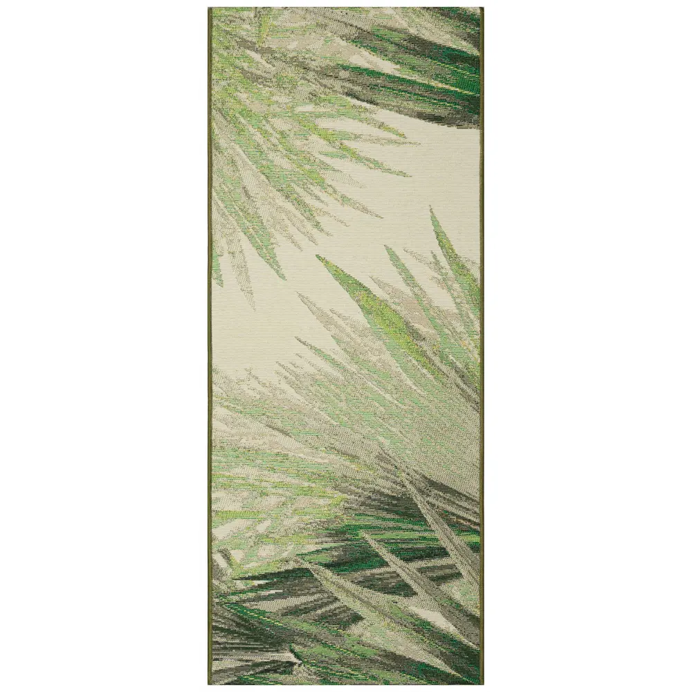 Liora Manne Esencia Palm Fan Indoor/Outdoor Mat Green 1'11