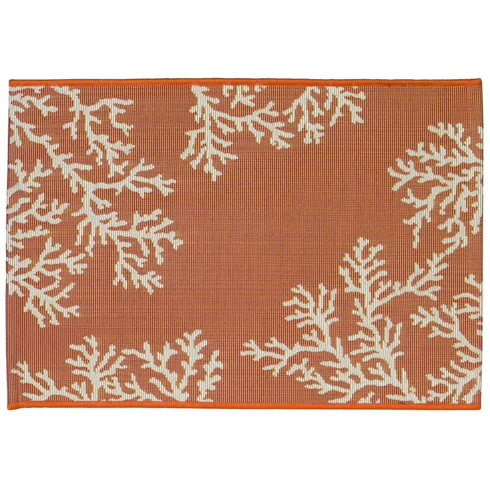 Liora Manne Esencia Coral Edge Indoor/Outdoor Mat Sunset 2'5