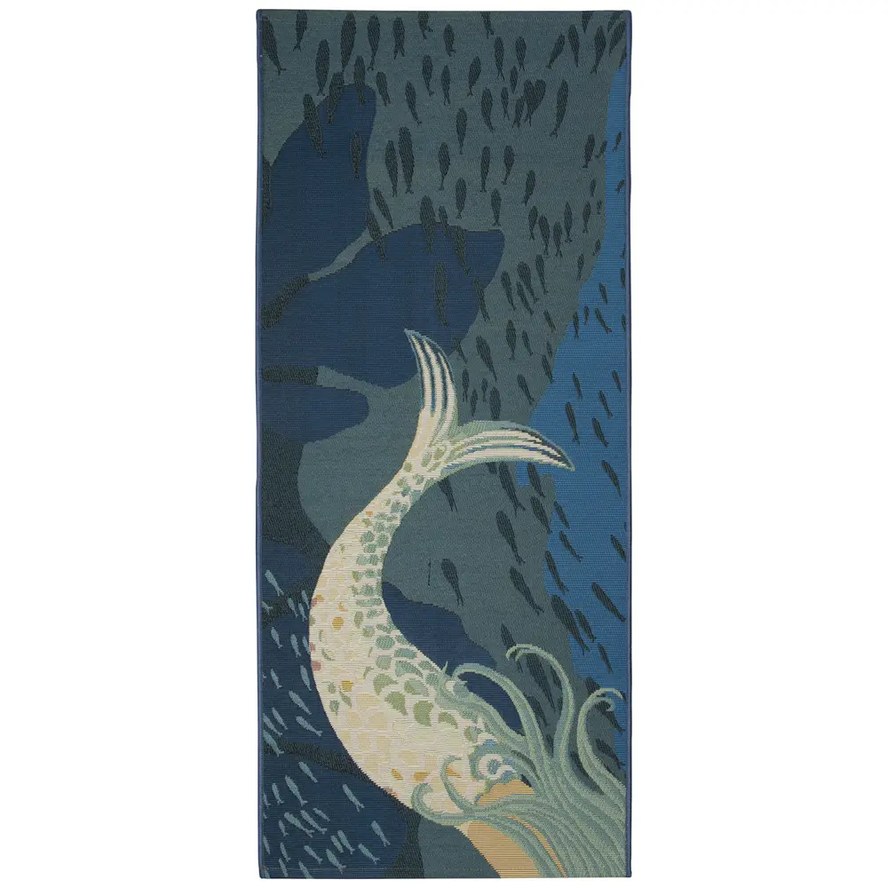 Liora Manne Esencia Mermaids Are Real Indoor/Outdoor Mat Ocean 1'11