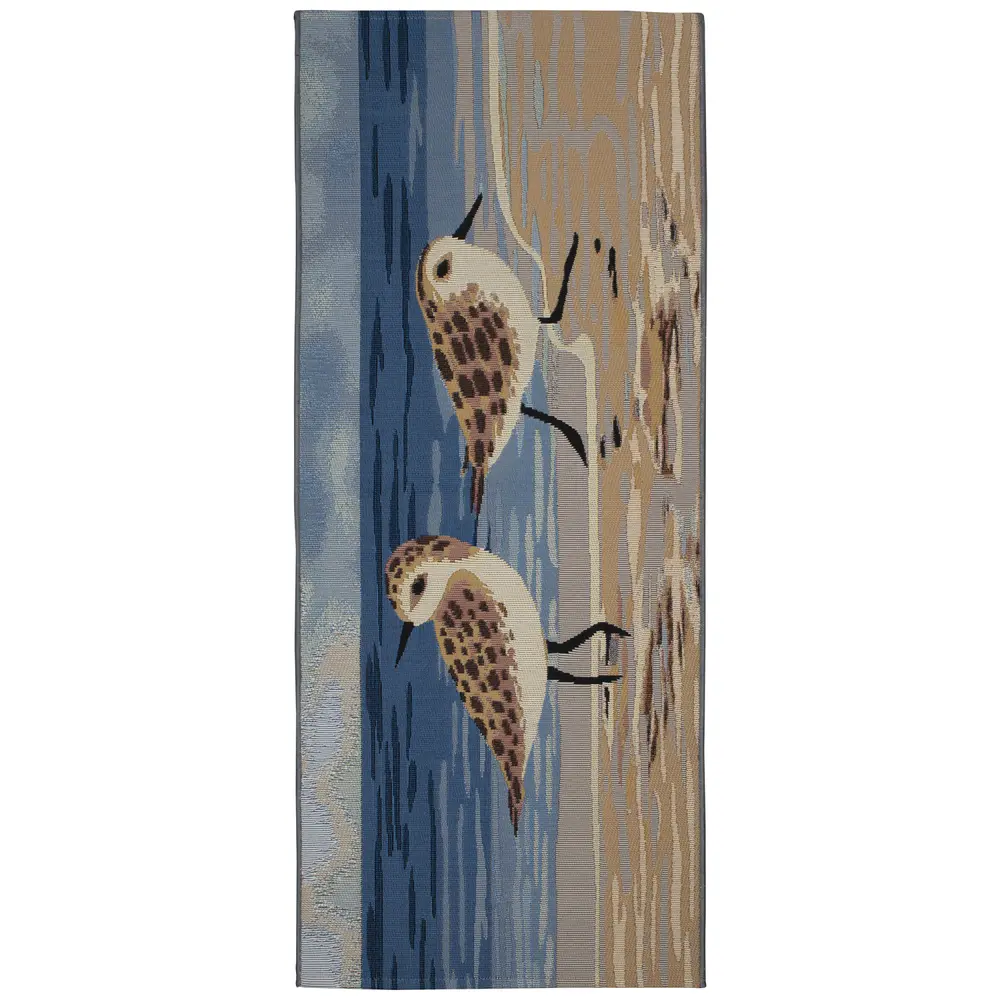 Liora Manne Esencia Sandpipers Indoor/Outdoor Mat Sand 1'11