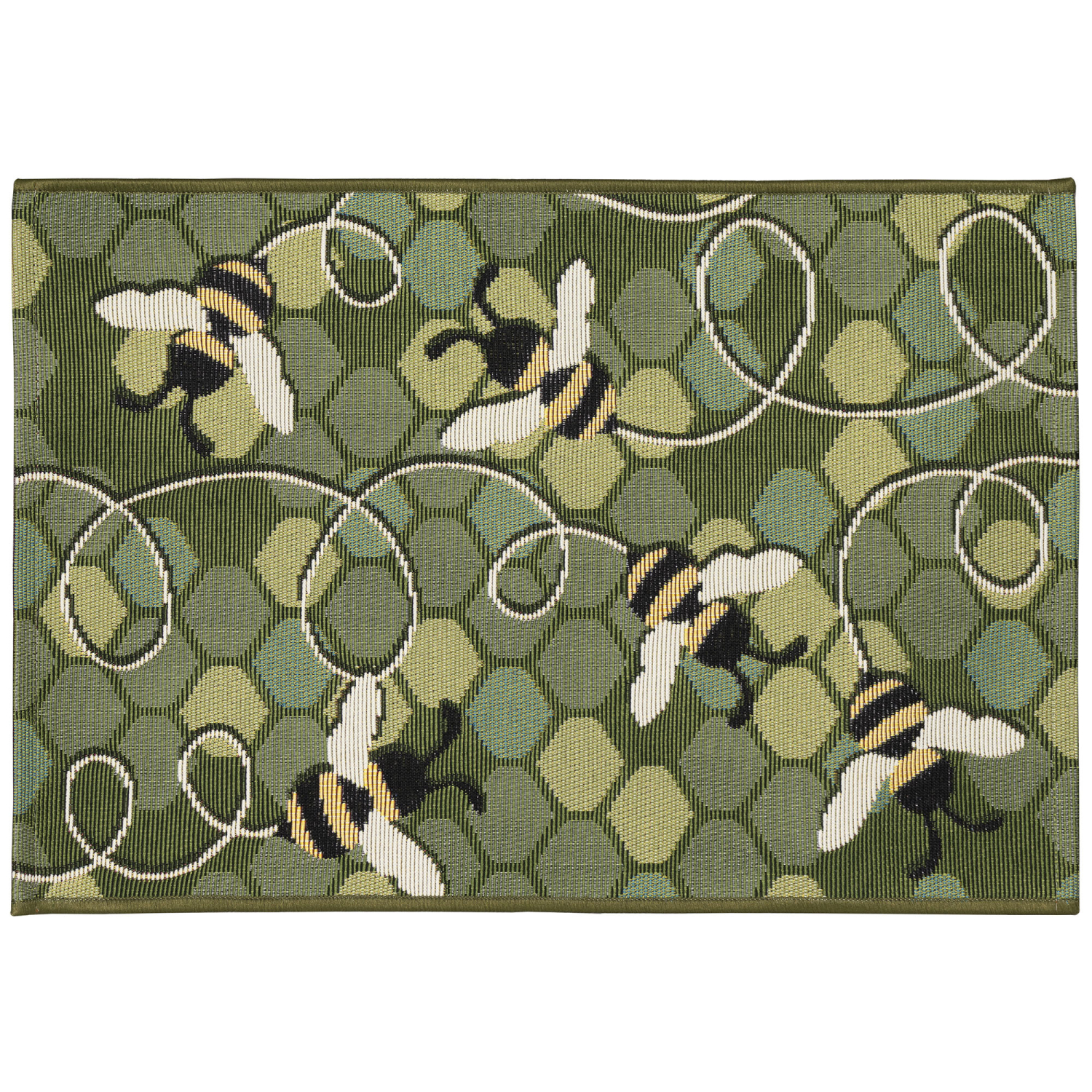 Liora Manne Esencia Bee Free Indoor/Outdoor Mat Green 2' x 2'10