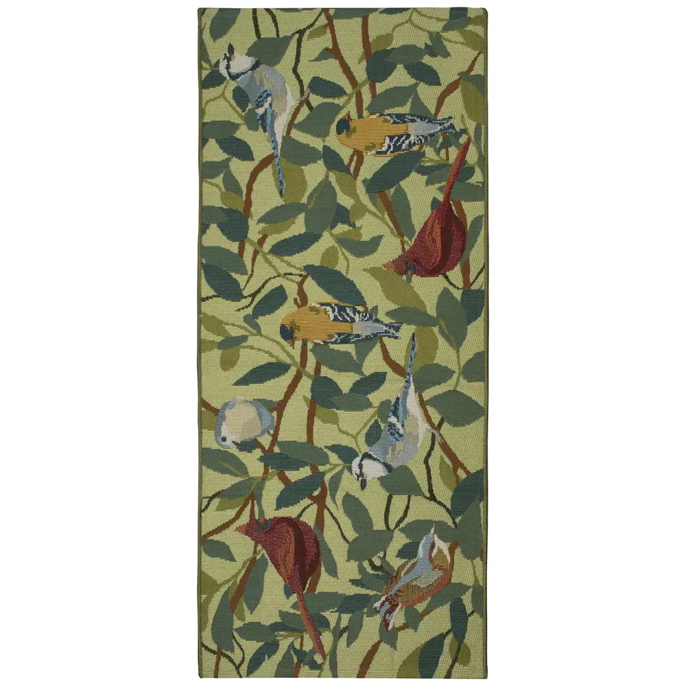 Liora Manne Esencia Birds Of A Feather Indoor/Outdoor Mat Green 1'11