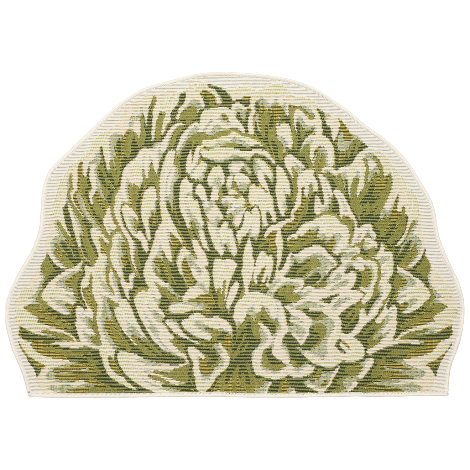 Liora Manne Esencia Peony Indoor/Outdoor Mat Green 3'3