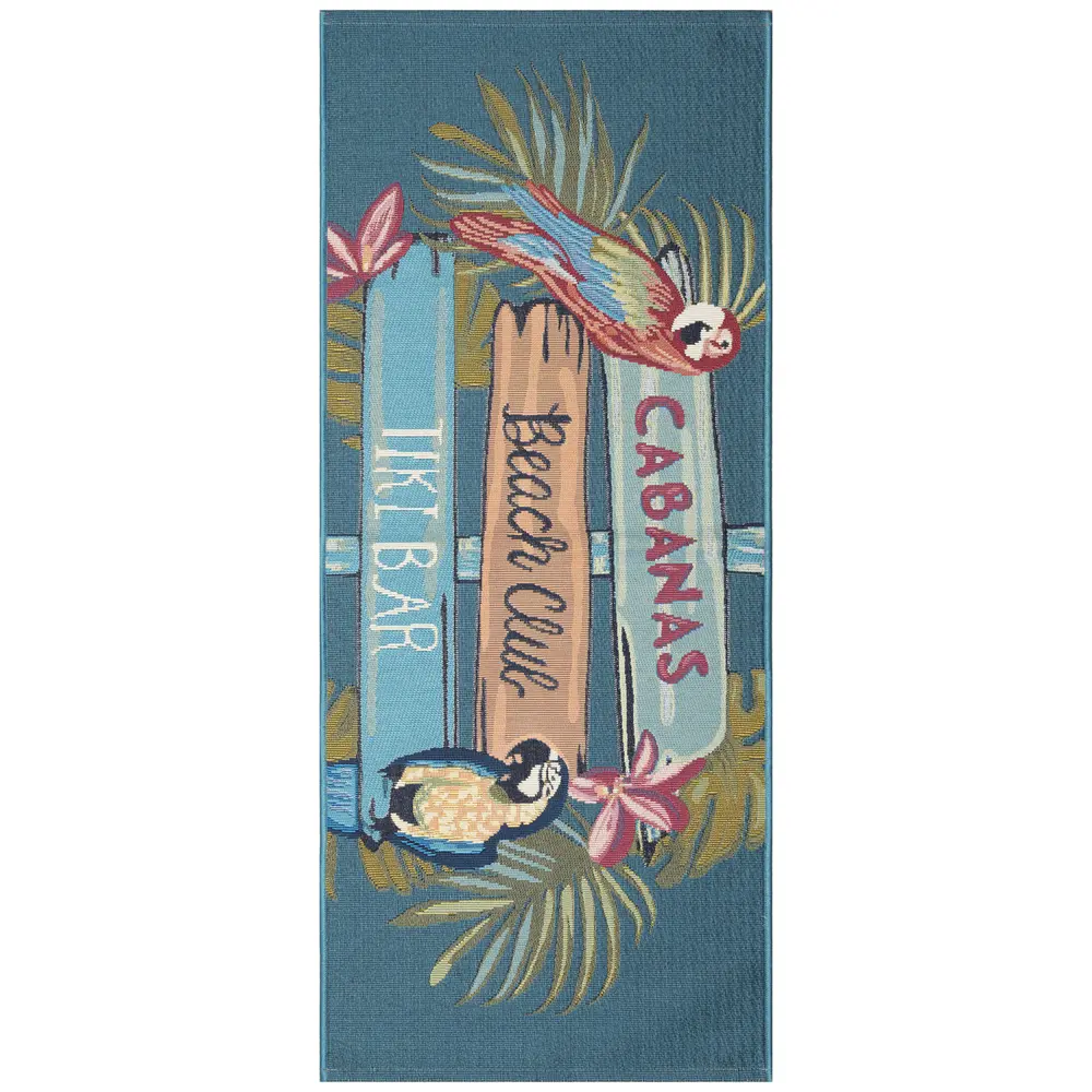 Liora Manne Esencia Summer Signs Indoor/Outdoor Mat Multi 1'11