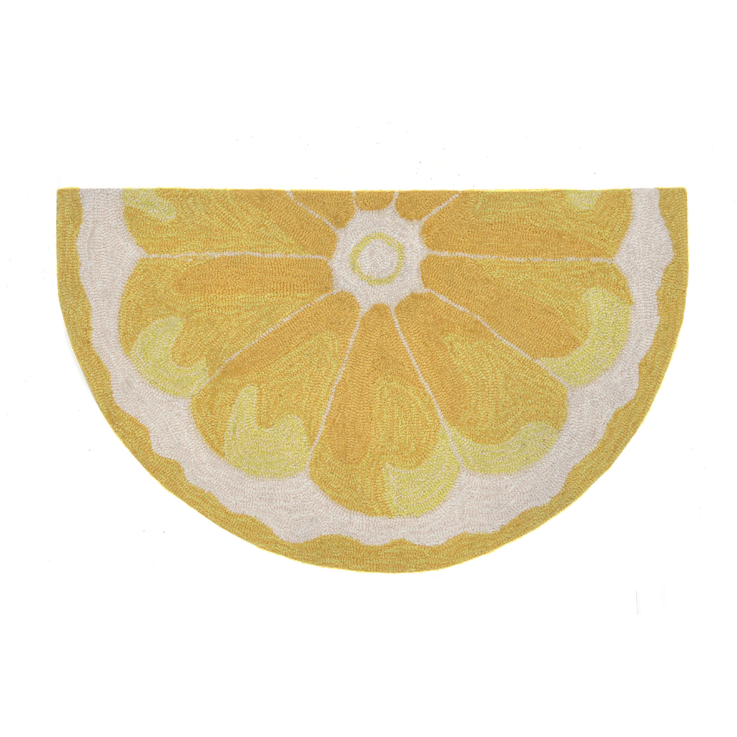 Liora Manne Frontporch Lemon Slice Indoor/Outdoor Mat Yellow 2' x 3'