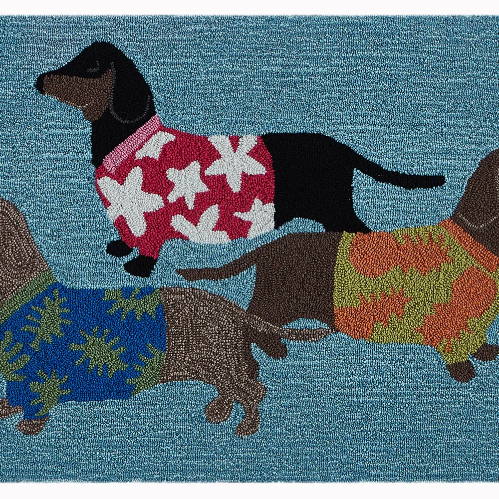 Liora Manne Frontporch Tropical Hounds Indoor/Outdoor Mat Multi 1'8