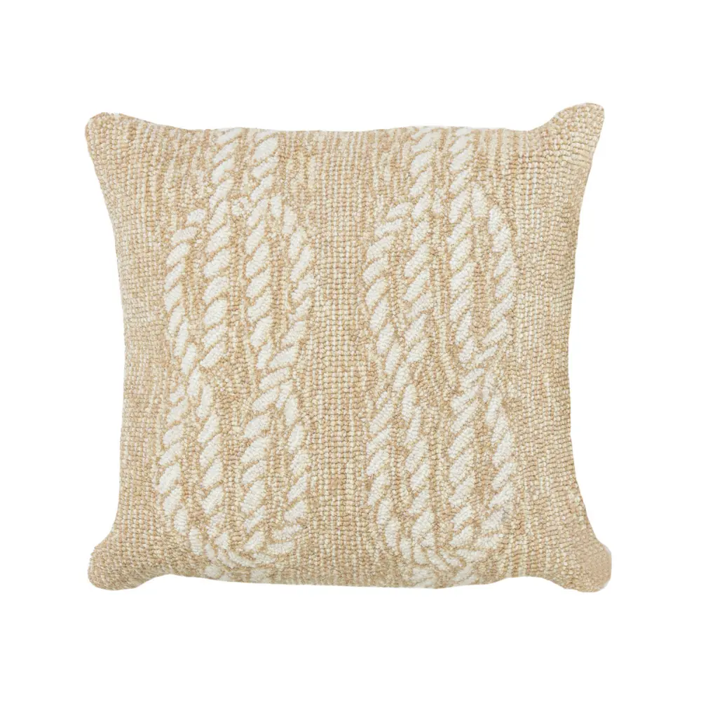 Liora Manne Frontporch Ropes Indoor/Outdoor Pillow Neutral 18