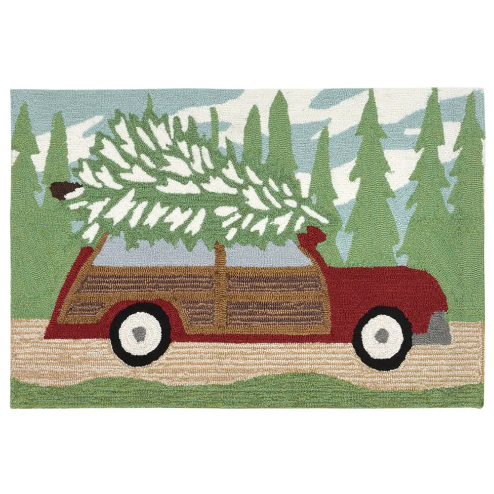 Liora Manne Frontporch Woody Wonderland Indoor/Outdoor Mat Pine 2' x 3'