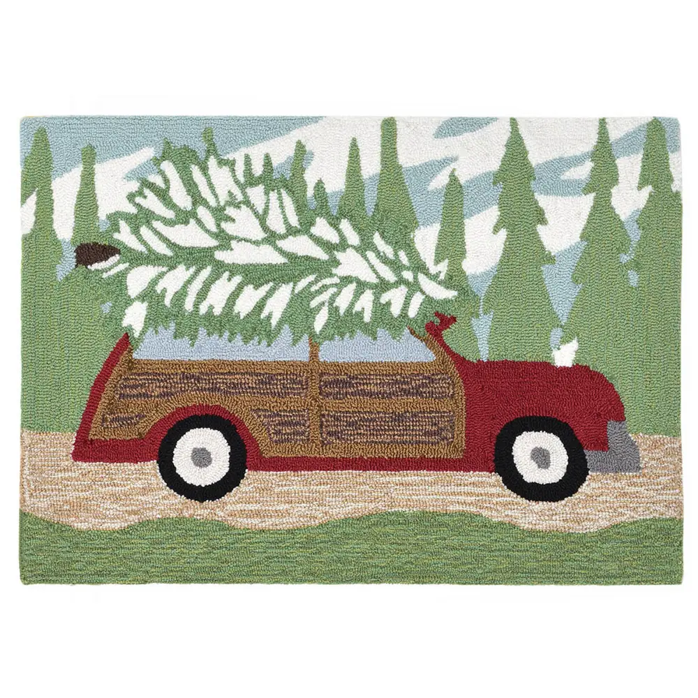 Liora Manne Frontporch Woody Wonderland Indoor/Outdoor Mat Pine 1'8