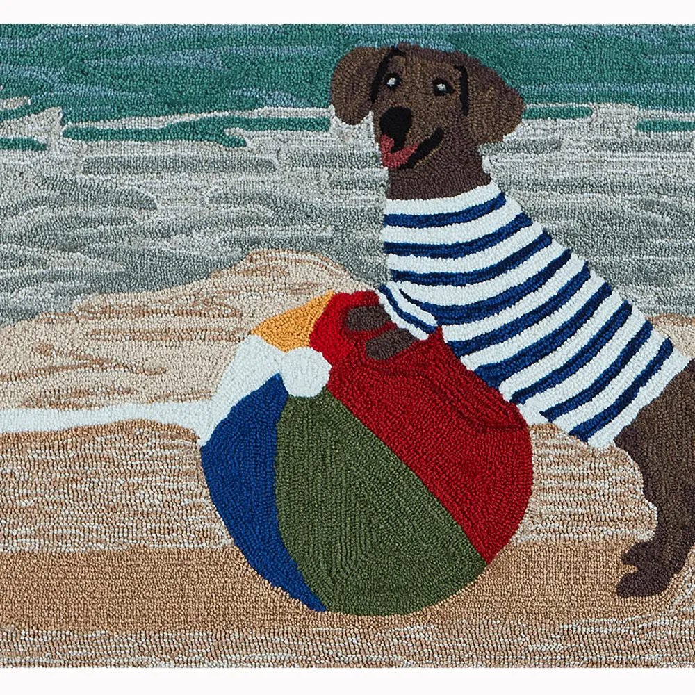Liora Manne Frontporch Coastal Dog Indoor/Outdoor Mat Ocean 2' x 3'