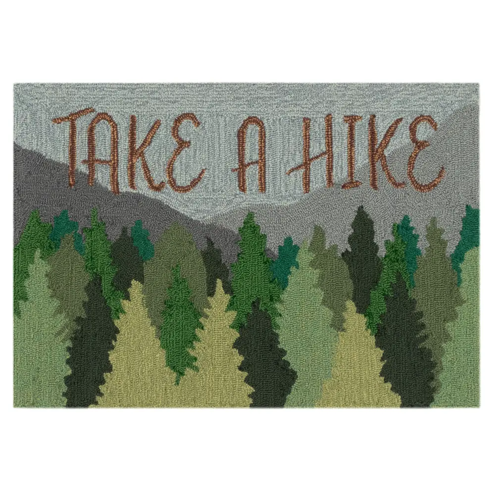 Liora Manne Frontporch Take A Hike Indoor/Outdoor Mat Forest 1'8