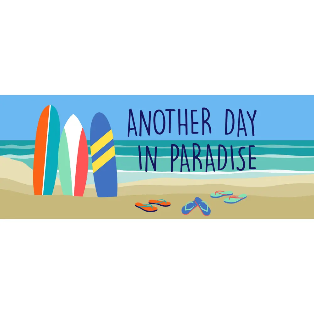 Liora Manne Frontporch Beach Paradise Indoor/Outdoor Mat Ocean 2' x 5'