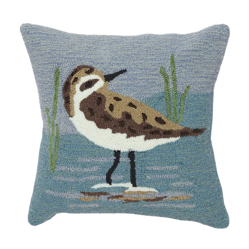 Liora Manne Frontporch Sandpiper Indoor/Outdoor Pillow Lake 18