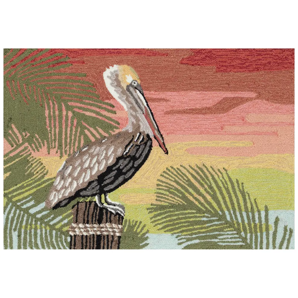 Liora Manne Frontporch Pelican Indoor/Outdoor Mat Sunset 2' x 3'