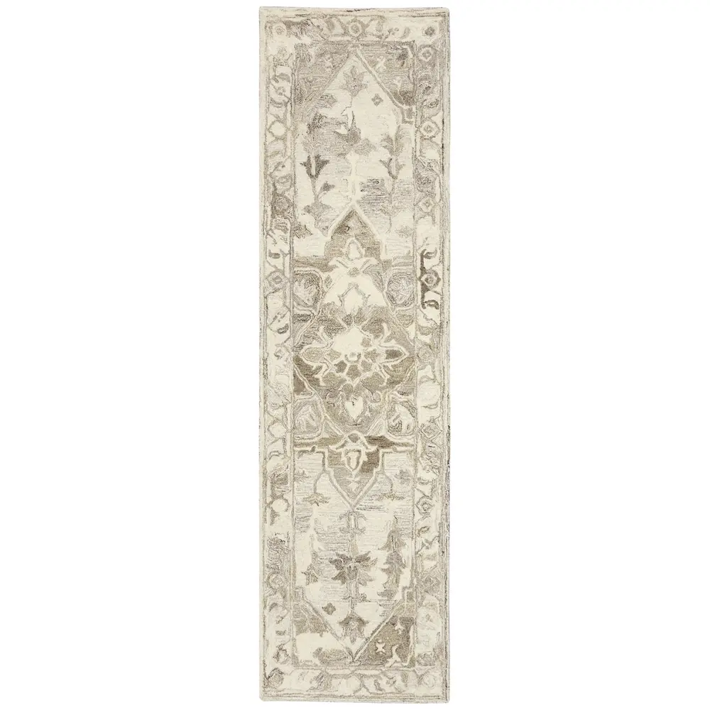 Liora Manne Hana Heriz Indoor Area Rug Natural 2' x 7'6