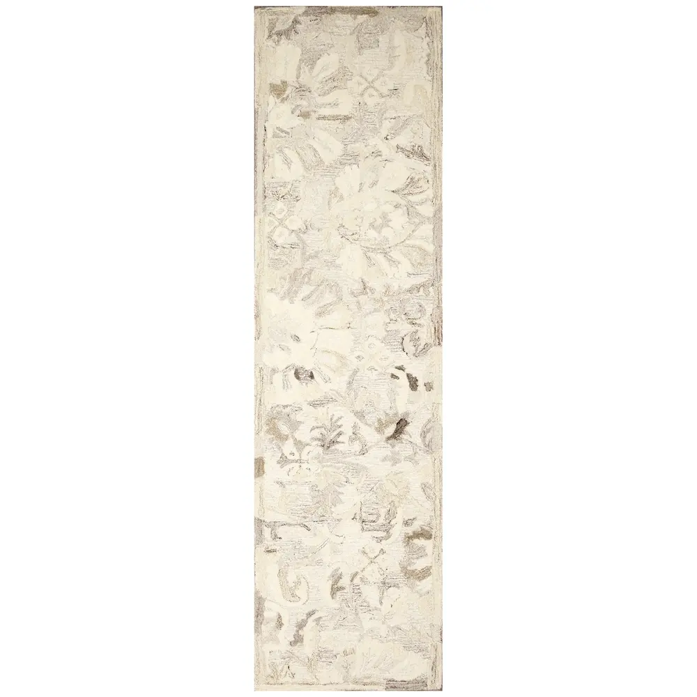 Liora Manne Hana Flora Indoor Area Rug Natural 2' x 7'6