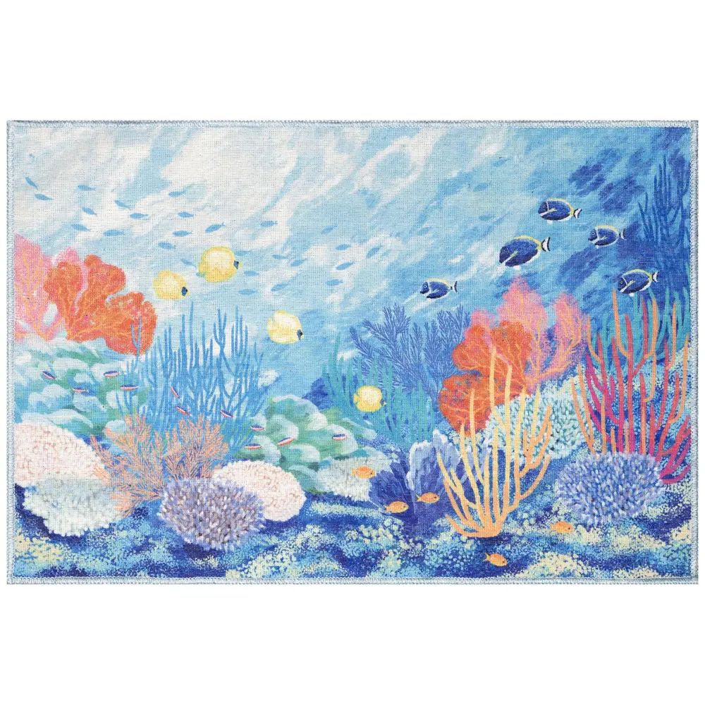 Liora Manne Impressions Underwater Indoor Mat Ocean 2'5