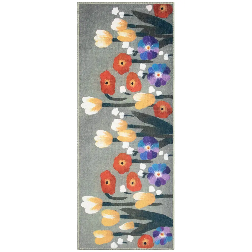 Liora Manne Impressions Le Jardin Indoor Mat Green 1'11