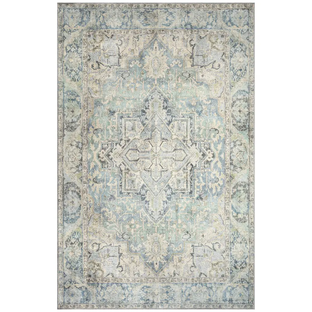 Liora Manne Inspirations Heriz Indoor Area Rug Blue 5' x 7'6