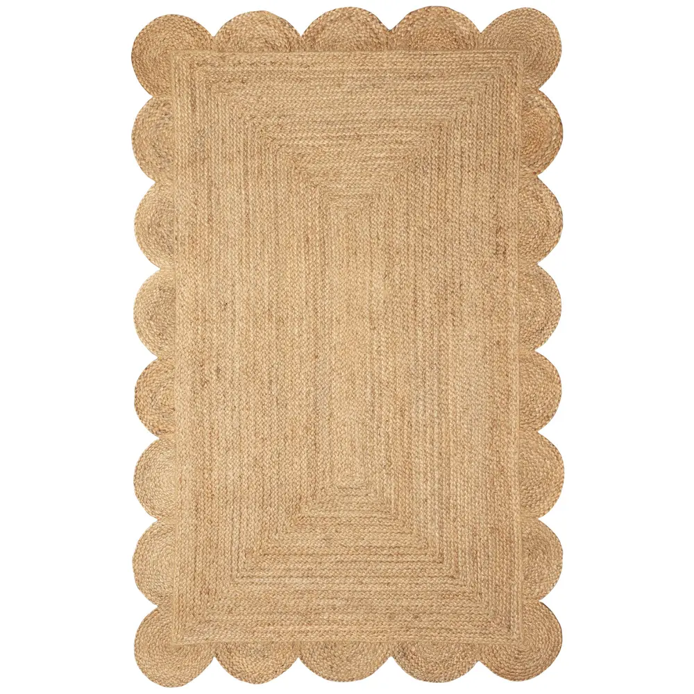 Liora Manne Java Scalloped Edge Indoor Area Rug Natural 3'6