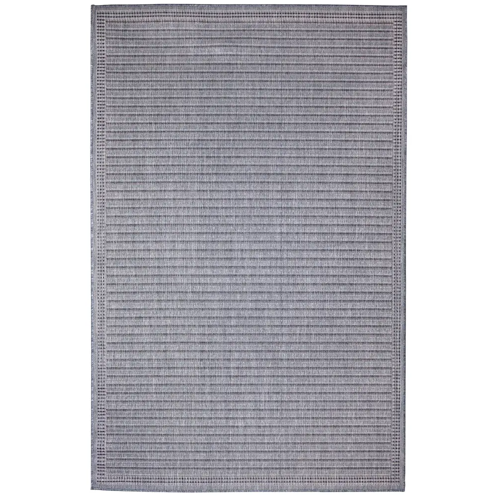 Liora Manne Malibu Simple Border Indoor/Outdoor Area Rug Navy 4'10