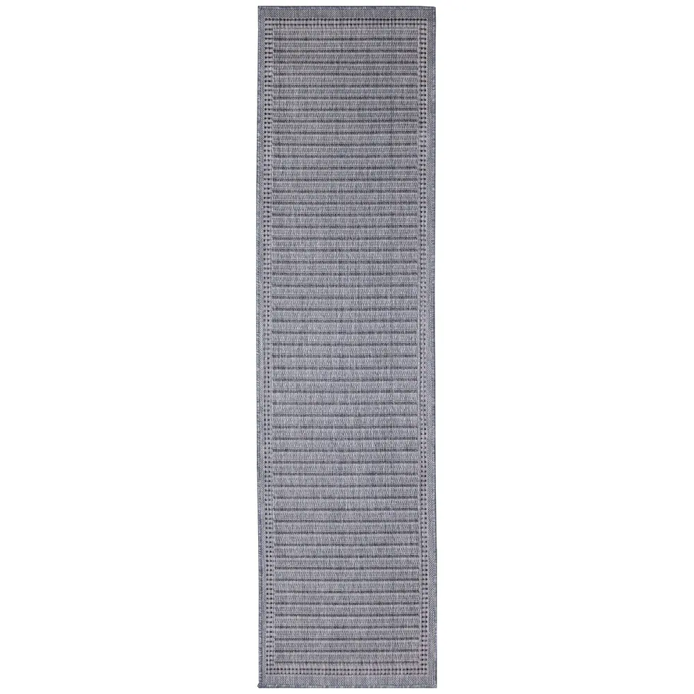 Liora Manne Malibu Simple Border Indoor/Outdoor Area Rug Navy 1'11