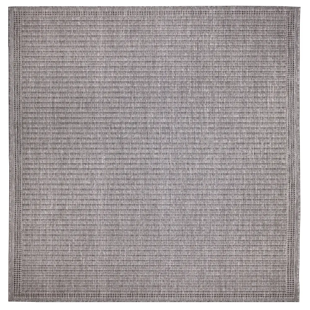 Liora Manne Malibu Simple Border Indoor/Outdoor Area Rug Charcoal 7'10