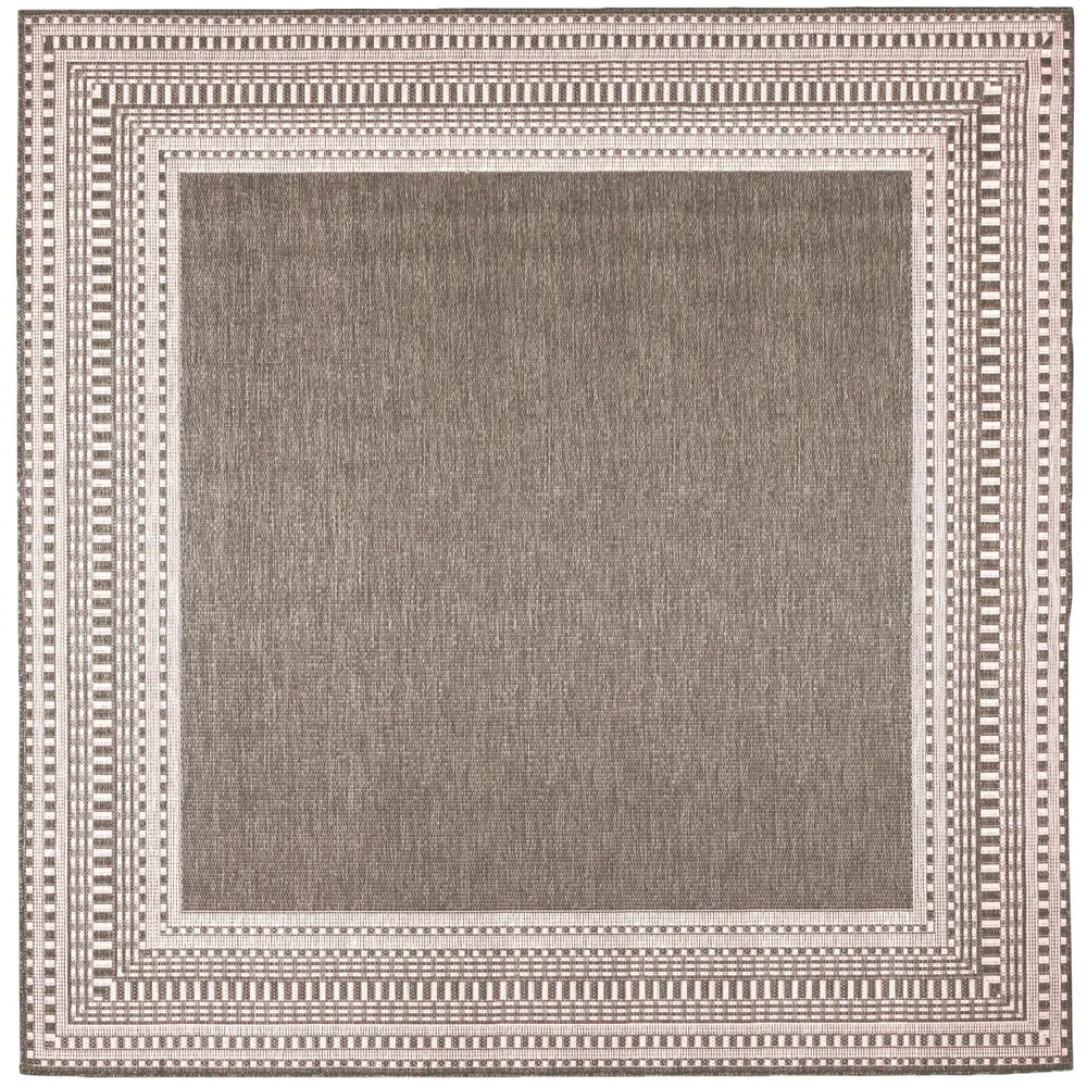 Liora Manne Malibu Etched Border Indoor/Outdoor Area Rug Neutral 7'10