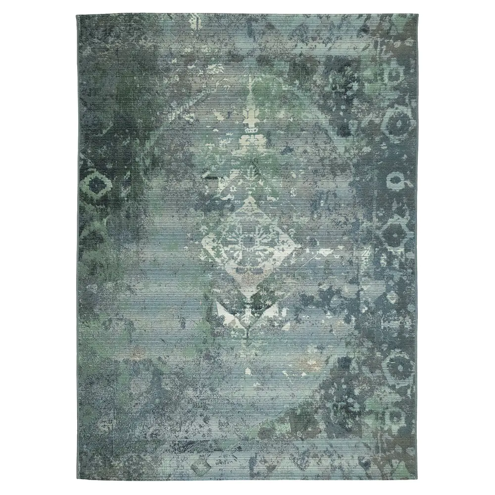 Liora Manne Marina Kermin Indoor/Outdoor Area Rug Blue 4'10
