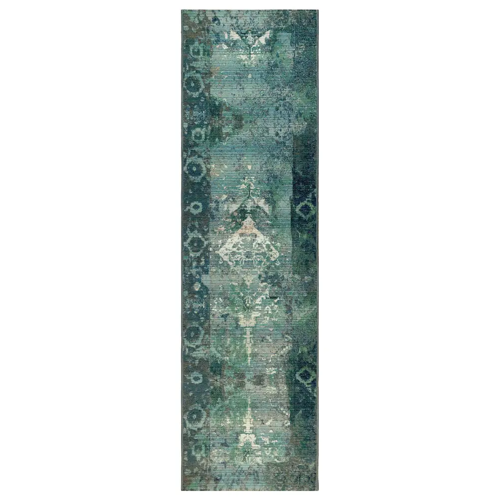 Liora Manne Marina Kermin Indoor/Outdoor Area Rug Blue 1'11