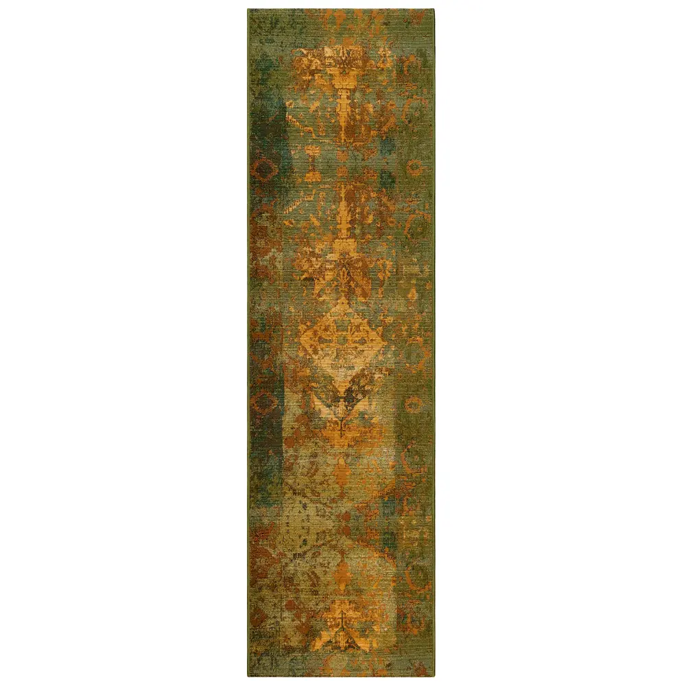 Liora Manne Marina Kermin Indoor/Outdoor Area Rug Green 1'11