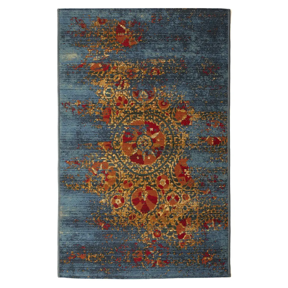 Liora Manne Marina Suzanie Indoor/Outdoor Area Rug Blue 2'7