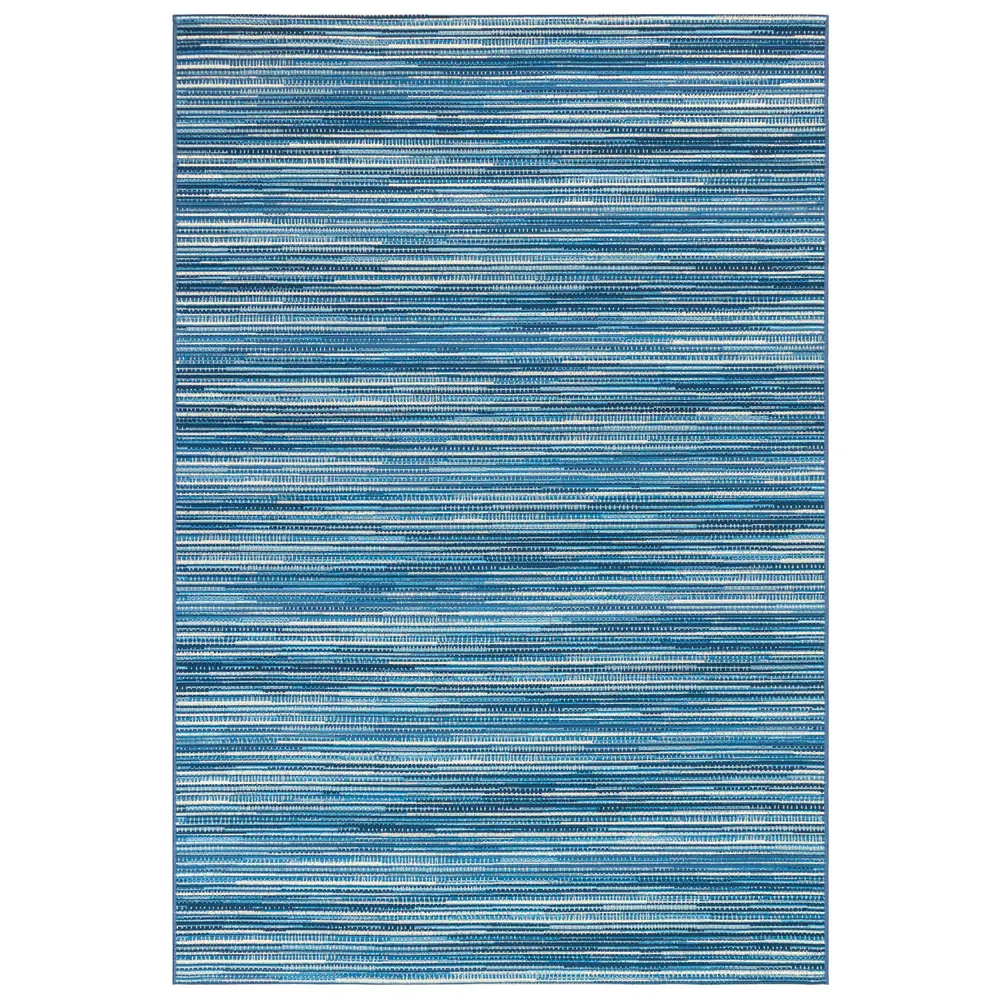 Liora Manne Marina Stripes Indoor/Outdoor Area Rug China Blue 7'10
