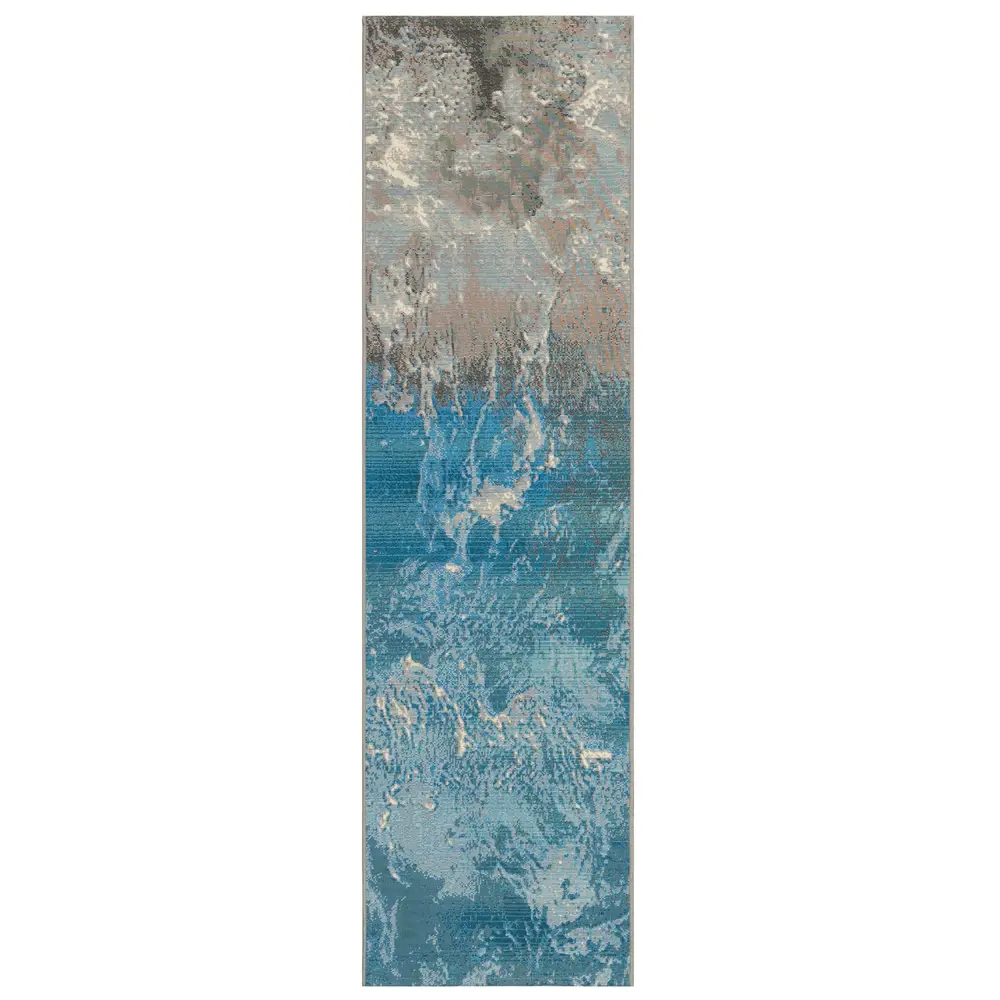 Liora Manne Marina Surf Indoor/Outdoor Area Rug Ocean 1'11