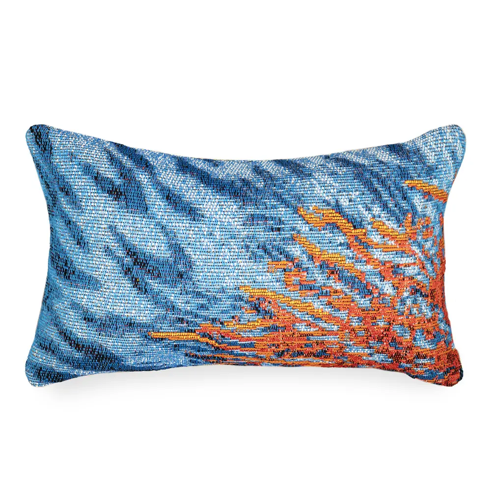 Liora Manne Marina Coral Indoor/Outdoor Pillow Ocean 12