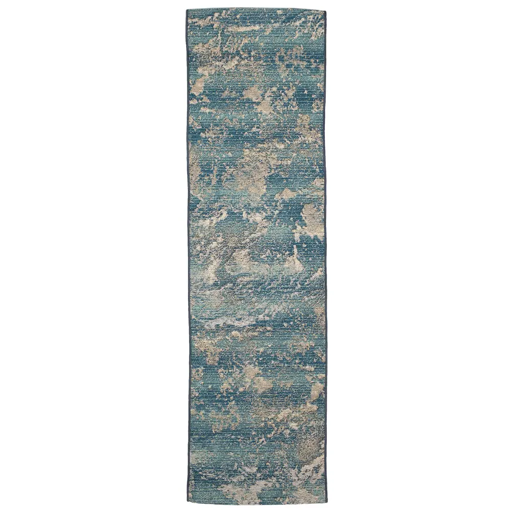 Liora Manne Marina Stormy Indoor/Outdoor Area Rug Sea 1'11