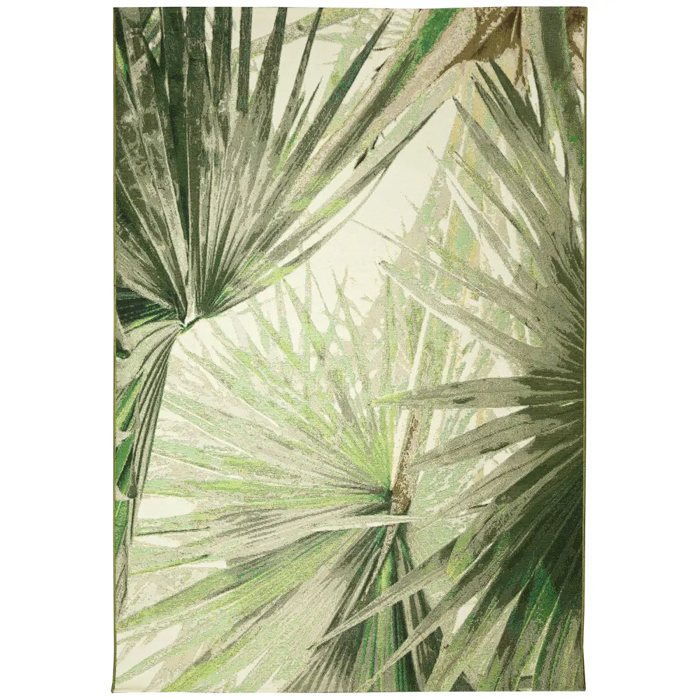Liora Manne Marina Palm Fan Indoor/Outdoor Area Rug Green 7'10